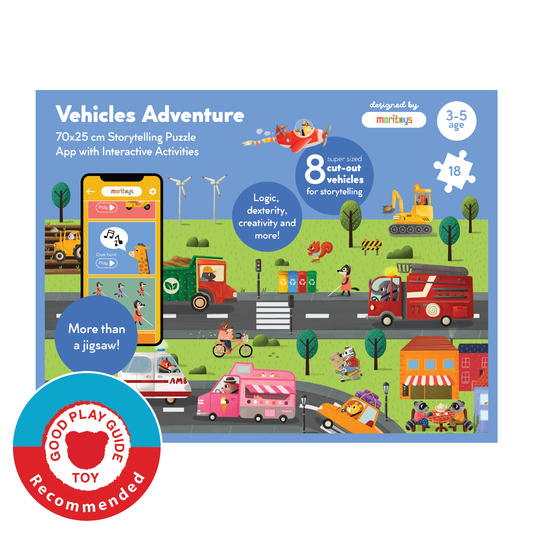 Vehicles Adventure - Progressive puzzle & digital activities